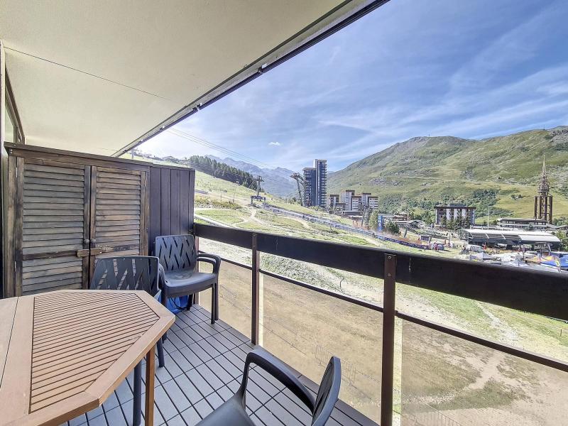 Skiverleih Studio Schlafnische 4 Personen (313) - Résidence les Aravis - Les Menuires - Balkon