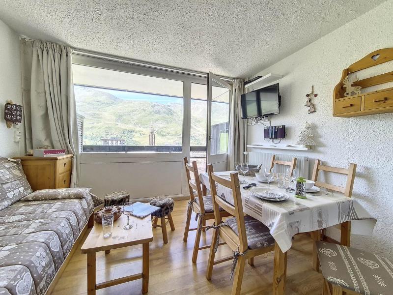 Skiverleih Studio Schlafnische 4 Personen (313) - Résidence les Aravis - Les Menuires - Wohnzimmer