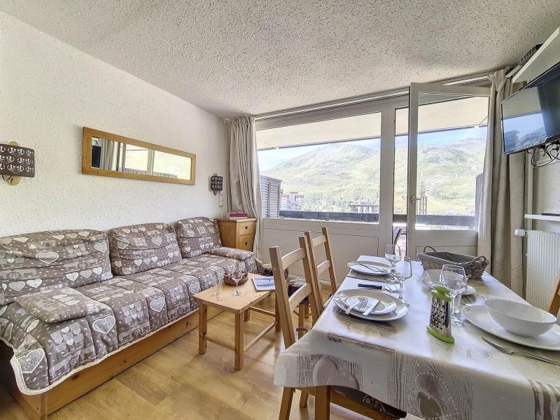 Skiverleih Studio Schlafnische 4 Personen (313) - Résidence les Aravis - Les Menuires - Wohnzimmer