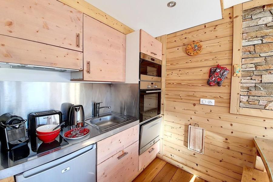 Rent in ski resort 2 room apartment 4 people (214) - Résidence les Charmettes - Les Menuires - Kitchen