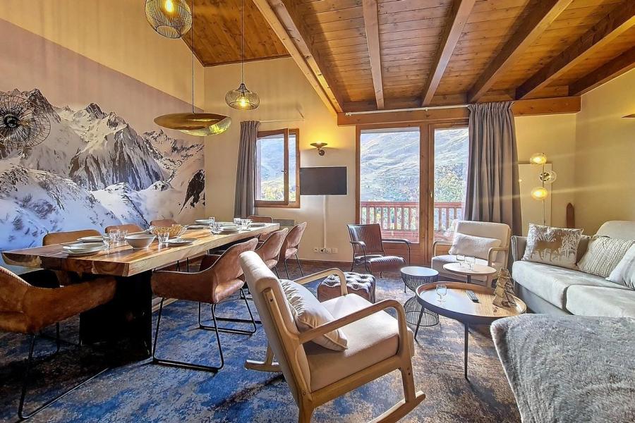 Rent in ski resort 4 room duplex apartment 8 people (10) - Résidence les Cristaux - Les Menuires - Bedroom