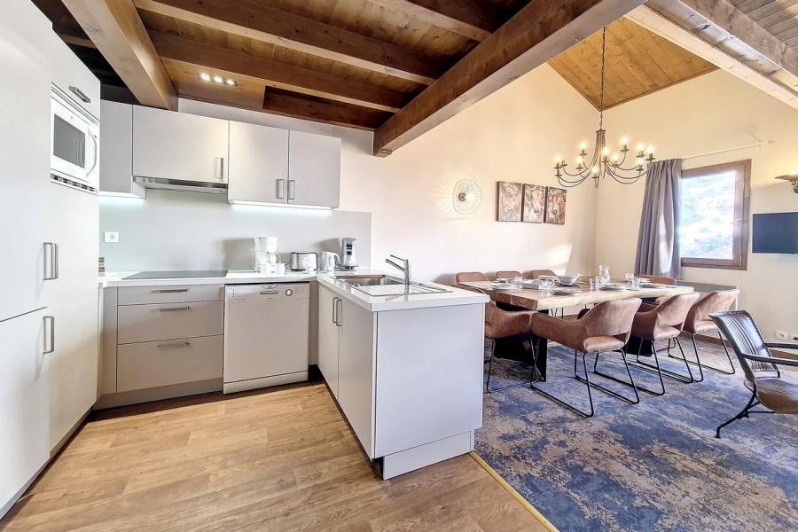 Rent in ski resort 4 room duplex apartment 8 people (10) - Résidence les Cristaux - Les Menuires - Kitchen
