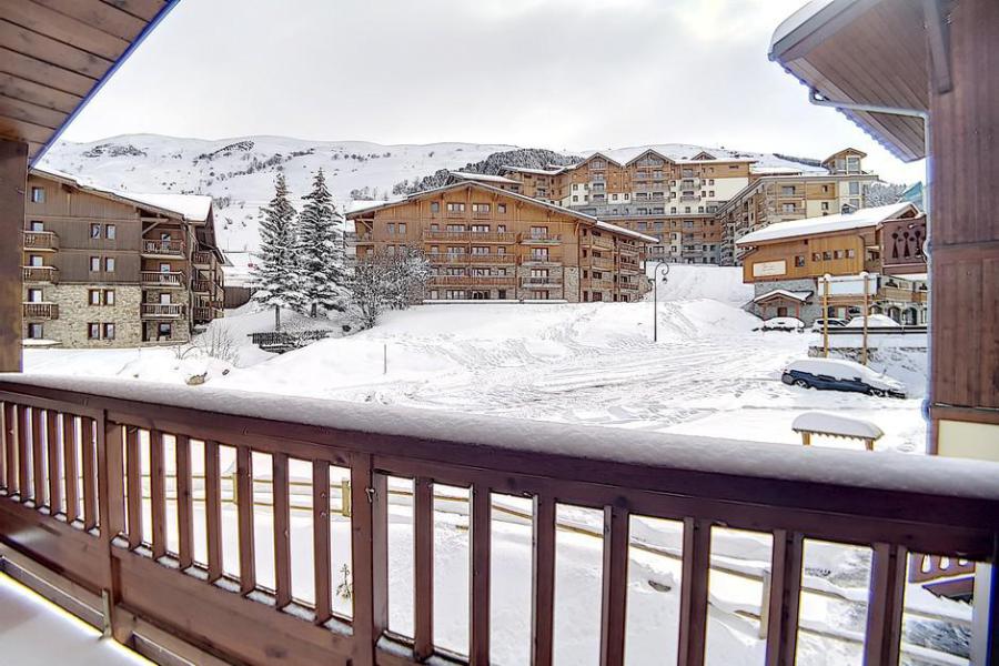 Location au ski Appartement 4 pièces 10 personnes (28) - Résidence les Cristaux - Les Menuires - Extérieur hiver