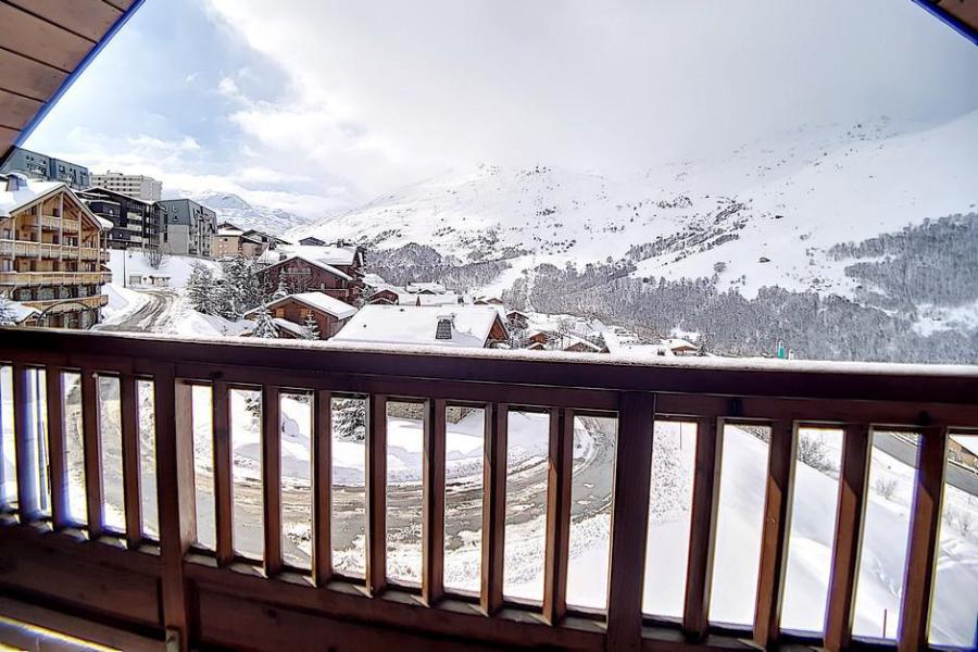 Location au ski Appartement 6 pièces 12 personnes (27) - Résidence les Cristaux - Les Menuires - Extérieur hiver