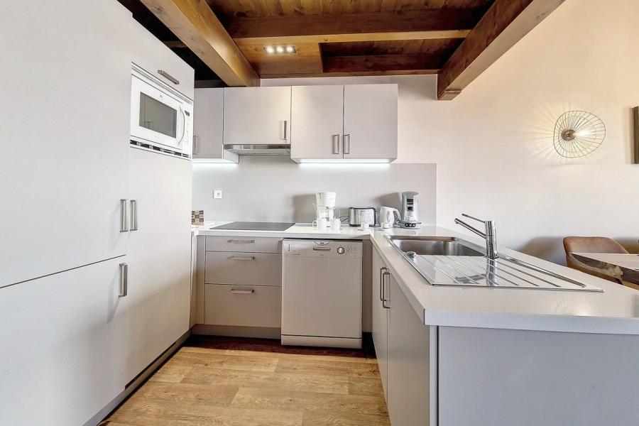 Alquiler al esquí Apartamento dúplex 4 piezas 8 personas (10) - Résidence les Cristaux - Les Menuires - Kitchenette