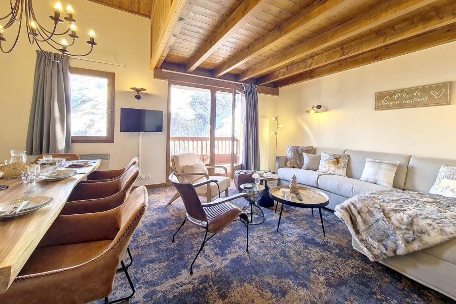 Location au ski Appartement duplex 4 pièces 8 personnes (10) - Résidence les Cristaux - Les Menuires - Séjour