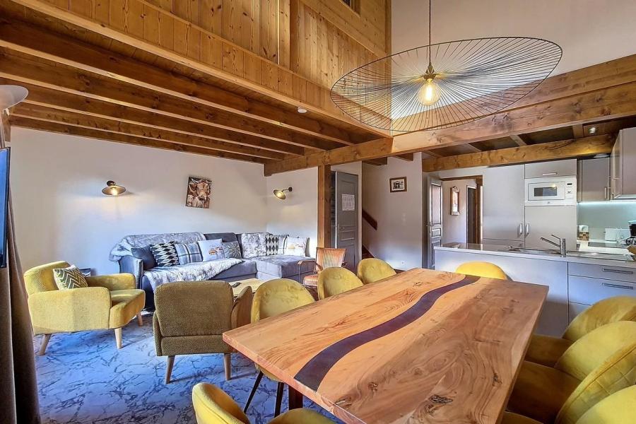 Ski verhuur Appartement duplex 5 kamers 10 personen (9) - Résidence les Cristaux - Les Menuires - Woonkamer