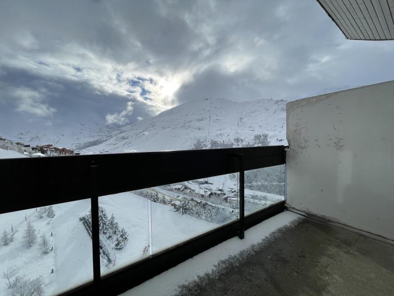 Ski verhuur Studio 2 personen (1304) - Résidence les Dorons - Les Menuires - Balkon