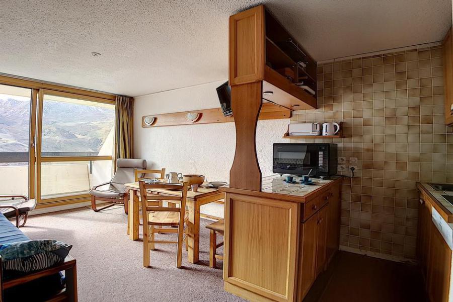 Rent in ski resort 2 room duplex apartment 5 people (303) - Résidence les Evons - Les Menuires - Living room