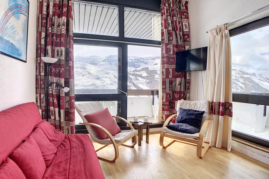 Rent in ski resort 2 room duplex apartment 6 people (601) - Résidence les Evons - Les Menuires - Living room