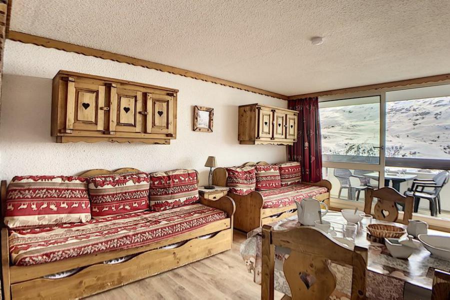 Rent in ski resort Studio 4 people (202) - Résidence les Evons - Les Menuires - Living room