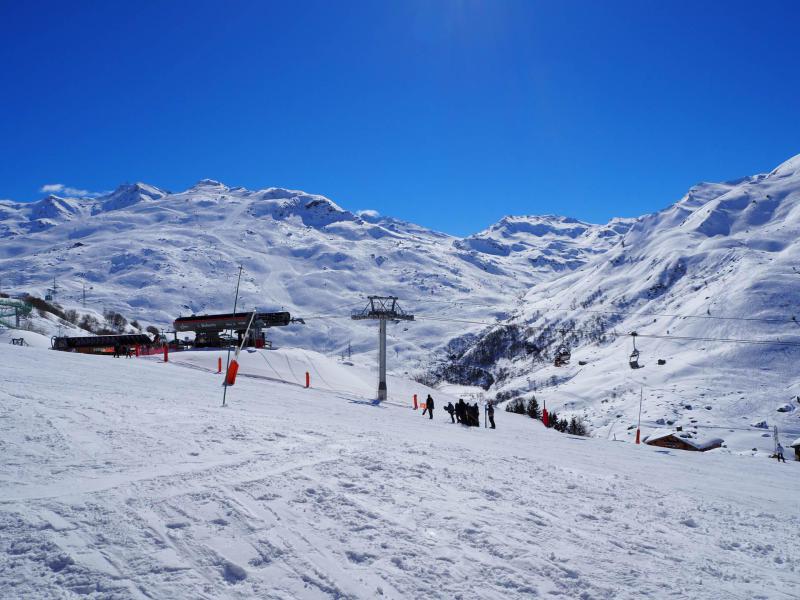 Location au ski Résidence les Soldanelles A - Les Menuires - Extérieur hiver
