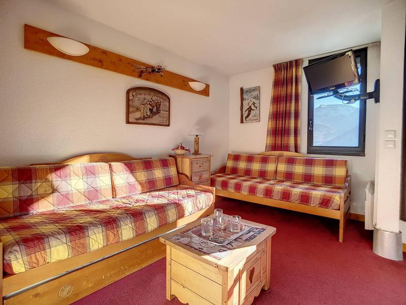 Ski verhuur Appartement 2 kamers 5 personen (506) - Résidence les Soldanelles A - Les Menuires - Woonkamer