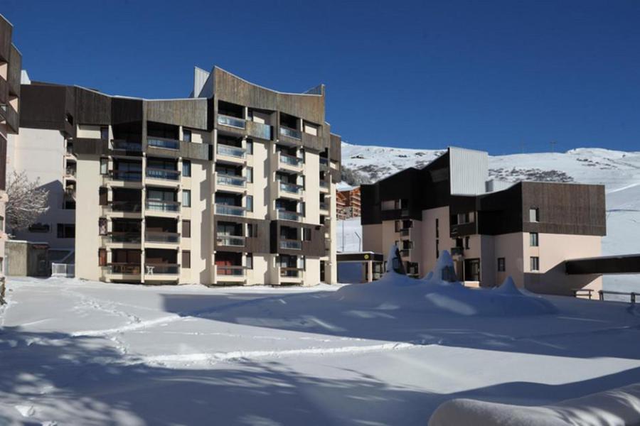 Location au ski Studio 2 personnes (317) - Résidence les Soldanelles B - Les Menuires - Extérieur hiver