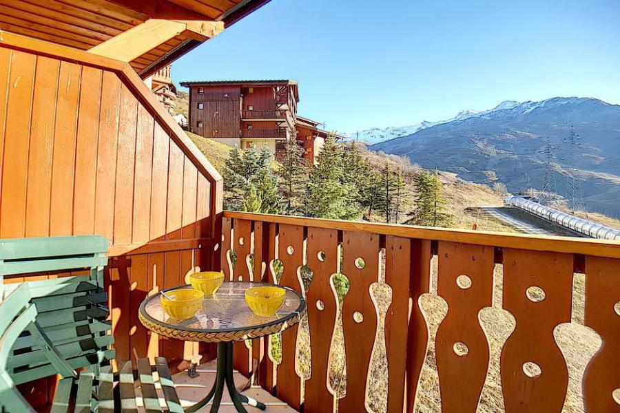 Rent in ski resort 2 room apartment 4 people (710) - Résidence les Valmonts - Les Menuires - Terrace