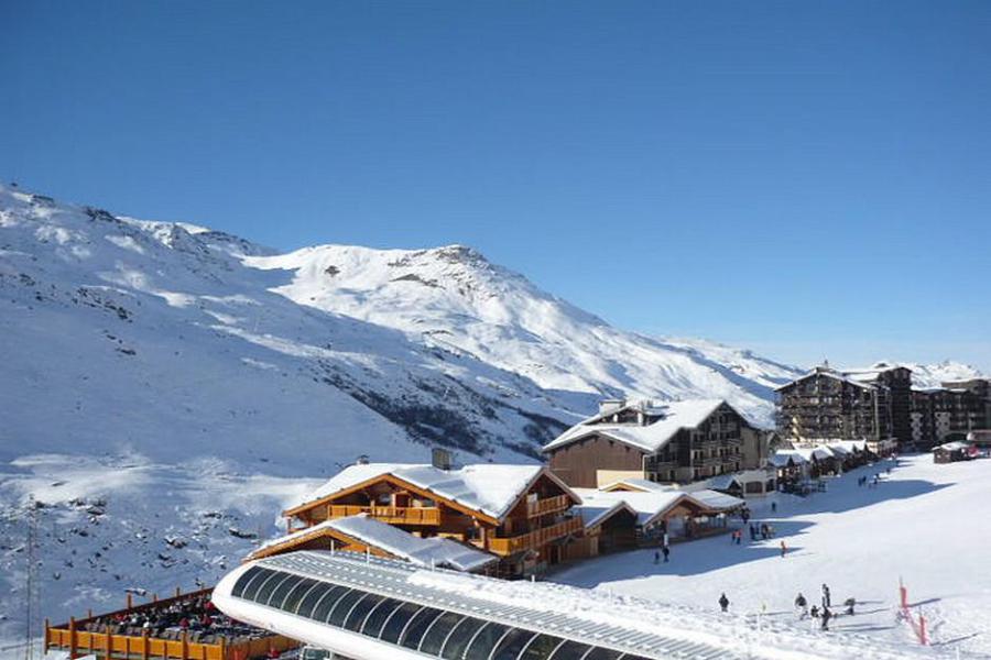 Аренда на лыжном курорте Апартаменты 3 комнат 6 чел. (504) - Résidence les Valmonts - Les Menuires - зимой под открытым небом
