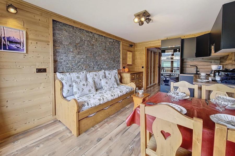 Ski verhuur Appartement 2 kamers 4 personen (1216) - Résidence les Valmonts - Les Menuires - Woonkamer