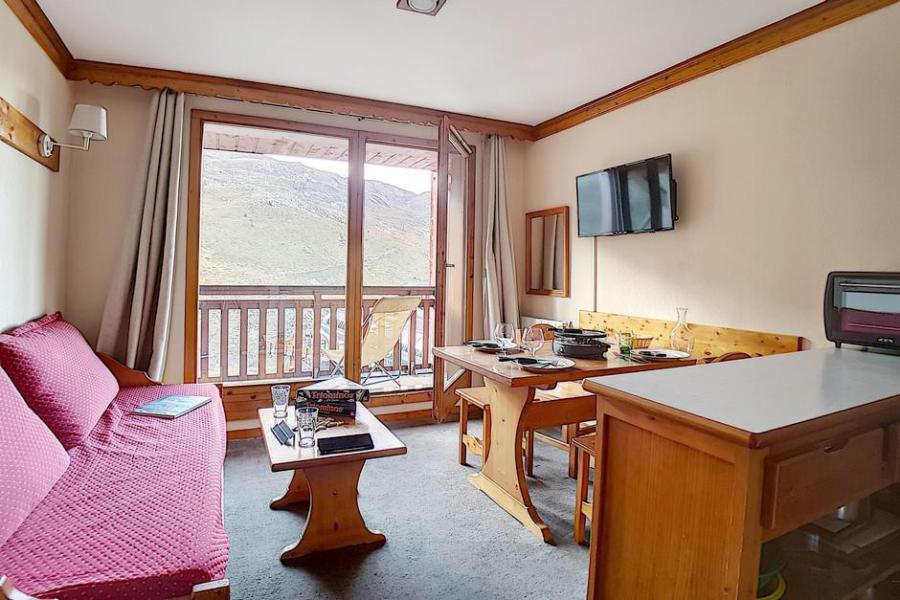 Ski verhuur Appartement 2 kamers 4 personen (402) - Résidence les Valmonts - Les Menuires - Woonkamer