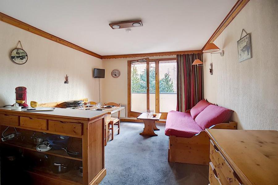 Ski verhuur Appartement 2 kamers 4 personen (713) - Résidence les Valmonts - Les Menuires - Woonkamer