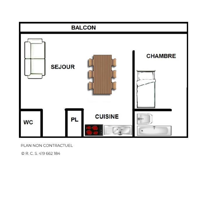 Location au ski Appartement 2 pièces 5 personnes (43) - Résidence Oisans - Les Menuires