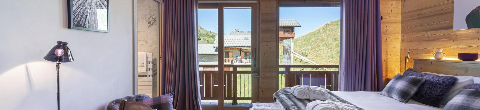 Skiverleih 5 Zimmer Maisonettewohnung für 8 Personen (CIME CARON) - Chalet l'Éterlou - Les Menuires - Schlafzimmer