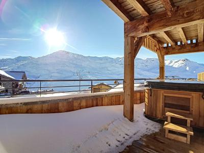 Аренда на лыжном курорте Апартаменты 4 комнат  4-6 чел. (102) - Chalet 2000 - Les Menuires - зимой под открытым небом