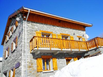 Vacances en montagne Chalet Balcon Cime de Caron - Les Menuires - Extérieur hiver