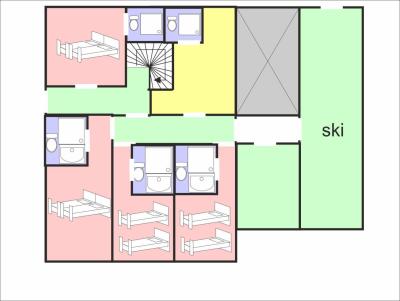 Wynajem na narty Domek górski 9 pokojowy 15 osób - Chalet Bettaix Eden - Les Menuires - Plan