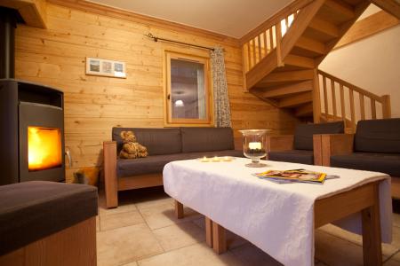 Rent in ski resort Chalet de la Dame Blanche - Les Menuires - Living room