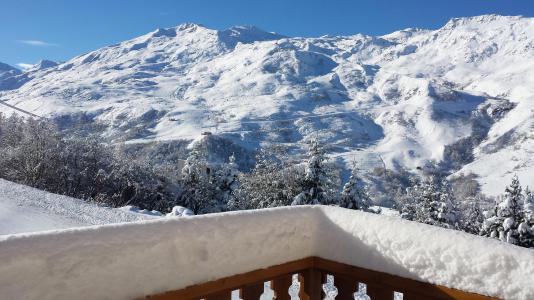 Rent in ski resort Chalet Eglantier - Les Menuires - Balcony