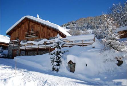 Holiday in mountain resort 5 room quadriplex chalet 10 people (CRISTAL) - Chalet Eterlou - Les Menuires - Winter outside