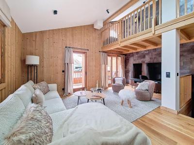 Ski verhuur Appartement triplex 4 kamers 8 personen (NAOS B2) - Chalet Eterlou - Les Menuires - Woonkamer