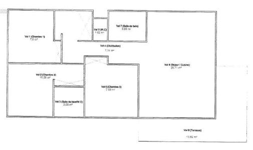 Skiverleih 4-Zimmer-Appartment für 6 Personen (A4) - Chalet Hameau des Marmottes - Les Menuires - Plan
