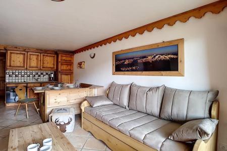 Ski verhuur Appartement 3 kamers 6 personen (C5) - Chalet Hameau des Marmottes - Les Menuires - Woonkamer