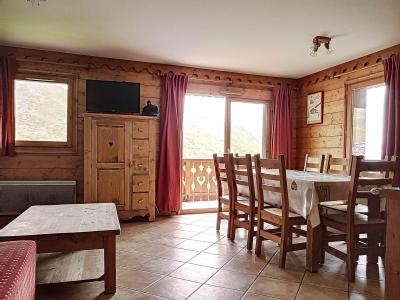Ski verhuur Appartement 4 kamers 6 personen (A4) - Chalet Hameau des Marmottes - Les Menuires - Woonkamer