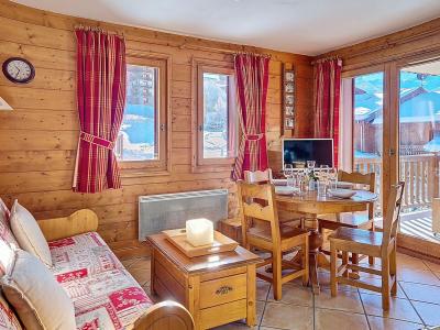 Skiverleih 2-Zimmer-Appartment für 4 Personen (V17) - Hameau des Airelles - Les Menuires - Wohnzimmer