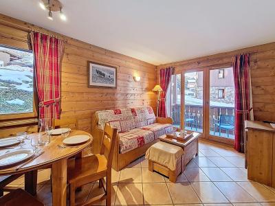 Ski verhuur Appartement 2 kamers 4 personen (F3) - Hameau des Airelles - Les Menuires - Woonkamer