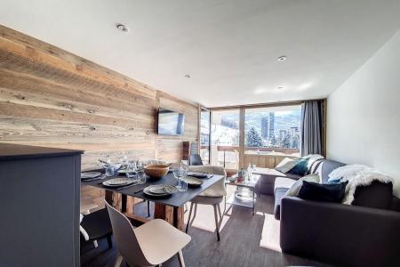 Rent in ski resort 2 room apartment cabin 6 people (125) - La Résidence la Chavière - Les Menuires - Living room