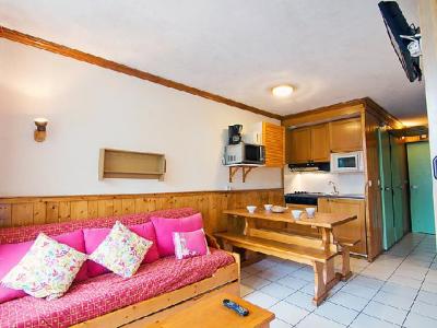 Ski verhuur Appartement 2 kamers 5 personen (6) - Le Villaret - Les Menuires - Woonkamer