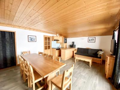 Skiverleih Les Chalets de l'Adonis - Les Menuires - Wohnzimmer