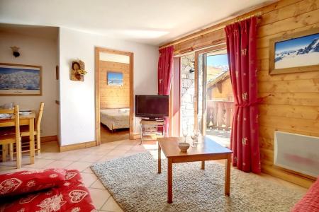 Rent in ski resort 3 room apartment 6 people (2) - Résidence Ancolie - Les Menuires - Living room