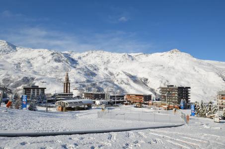 Location au ski Appartement 2 pièces 6 personnes (318) - Résidence Aravis - Les Menuires - Extérieur hiver
