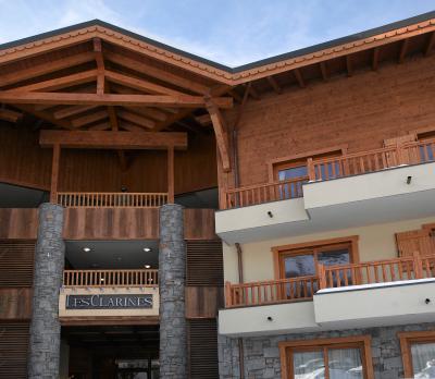 Ski verhuur Résidence CGH Les Clarines - Les Menuires - Buiten winter
