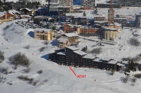 Ski verhuur Résidence le Jettay - Les Menuires - Buiten winter