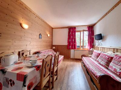 Ski verhuur Studio 4 personen (0021) - Résidence le Lac du Lou - Les Menuires - Woonkamer