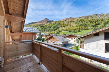 Ski verhuur Appartement 5 kamers 8 personen (ROC) - Résidence le Rocher - Le Roc - Les Menuires - Balkon