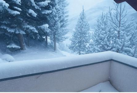 Rent in ski resort 2 room apartment cabin 6 people (107A) - Résidence le Valmont - Les Menuires - Winter outside