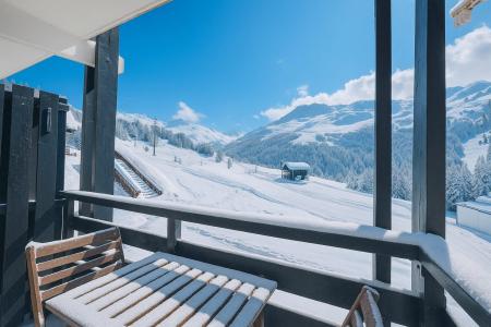 Location au ski Studio cabine 4 personnes (114) - Résidence le Villaret - Les Menuires - Extérieur hiver