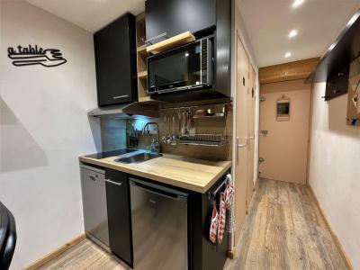 Rent in ski resort 2 room apartment 4 people (325) - Résidence le Villaret - Les Menuires - Kitchen