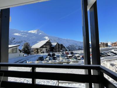 Location au ski Studio cabine 4 personnes (106) - Résidence le Villaret - Les Menuires - Extérieur hiver